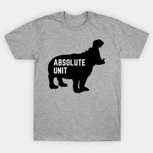 Absolute Unit - Hippo Black T-Shirt